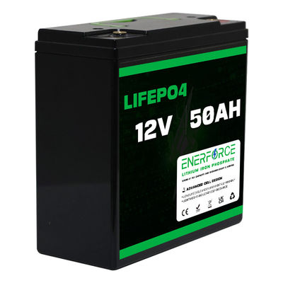 12.8V 50Ah oplaadbare LiFePO4 accu pakket snelle opladen voor zonne-energie