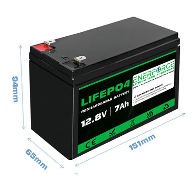 12V 7Ah EV LiFePO4 oplaadbare batterij met ingebouwde BMS voor speelgoedwagen voor kinderen