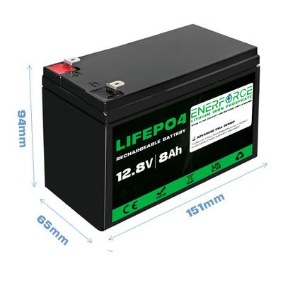 8Ah 12V LiFePO4 batterij voor zonne- en windenergiesystemen en UPS back-up
