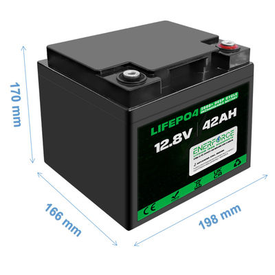 OEM 12V LiFePO4 batterij 42Ah Voor zonne-energiesysteem Van Golfkar en rolstoelen