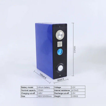 3.2V 100Ah LiFePO4 Prismatische cel EVE Home Zonne-energieopslagbatterij