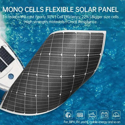 OEM Draagbare mobiele 100W flexibele zonnepanelen voor wandelen CE CB TUV gecertificeerd