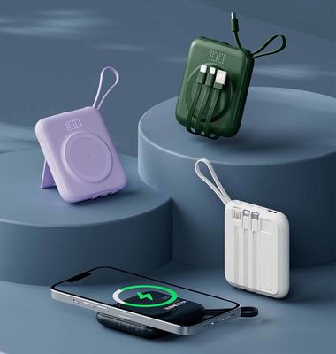Compact draadloos mobiele powerbank 15000mAh 20000mAh OEM met LED-display
