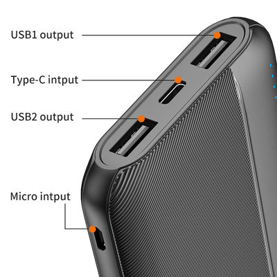 Draagbare mobiele Ultra Slim Power Bank 10000mah 20000mah Li Polymer Battery
