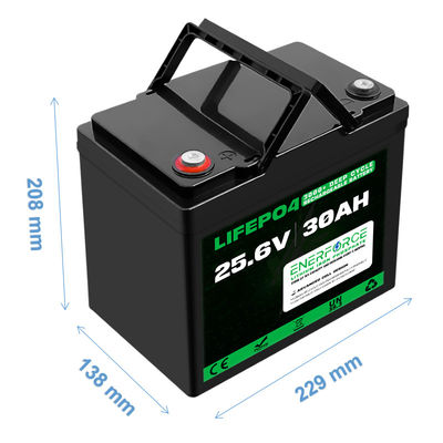 30AH 24V lithiumfosfaatbatterij voor ebike scooter go kart fun cart