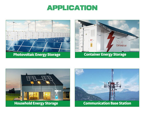 Rack gemonteerd 51.2V Lithium Ion Battery 304AH 320Ah 16KW 15KW Off Grid Solar System