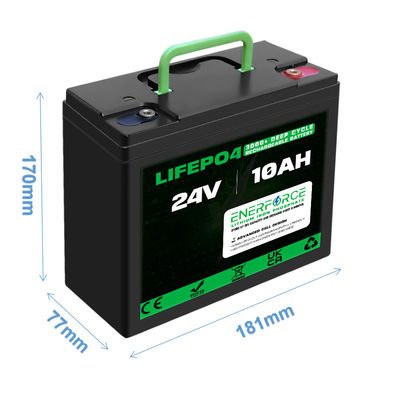 Enerforce OEM 24V LiFePO4 batterij 10ah 16kg LFP batterij voor golfkarretje