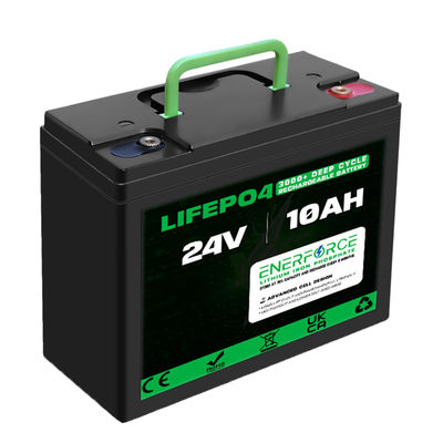 10h 24V LiFePO4 batterij diepe cyclus lithiumbatterij voor zonne-energie
