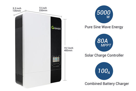 Growatt SPF3500ES SPF5000ES 48V off-grid zonne-inverter voor zonnepanelsystemen van 5kVA en 5kW