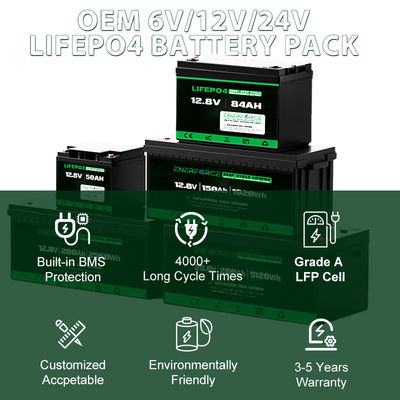 12.8V 100Ah LiFePO4 batterij Enerforce OEM Lange levensduur voor zonne- en back-upsystemen