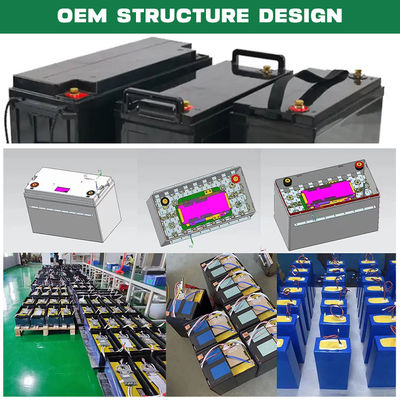 12.8V 100Ah LiFePO4 batterij Enerforce OEM Lange levensduur voor zonne- en back-upsystemen
