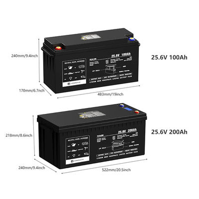 12v 24v 100ah 120ah 200ah 300ah Lifepo4 Bluetooth ijzerfosfaatbatterij Batterij 100 Kwh Lithium Pack Met Bluetooth